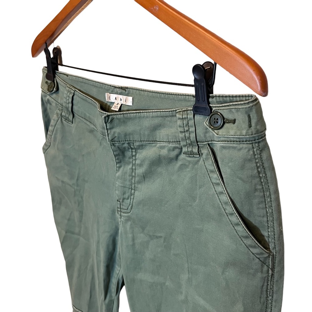 Cabi Green Army Patchwork Pants - image 3